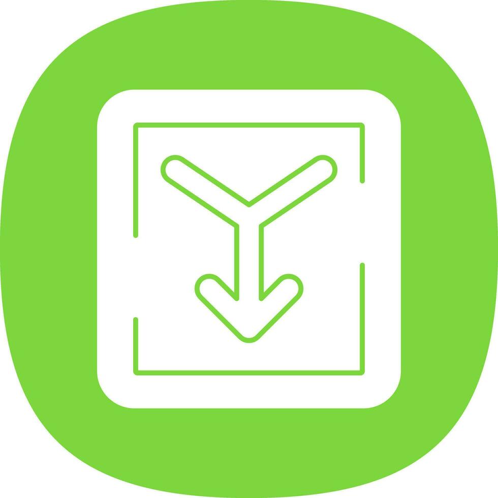 Merge Vector Icon Design