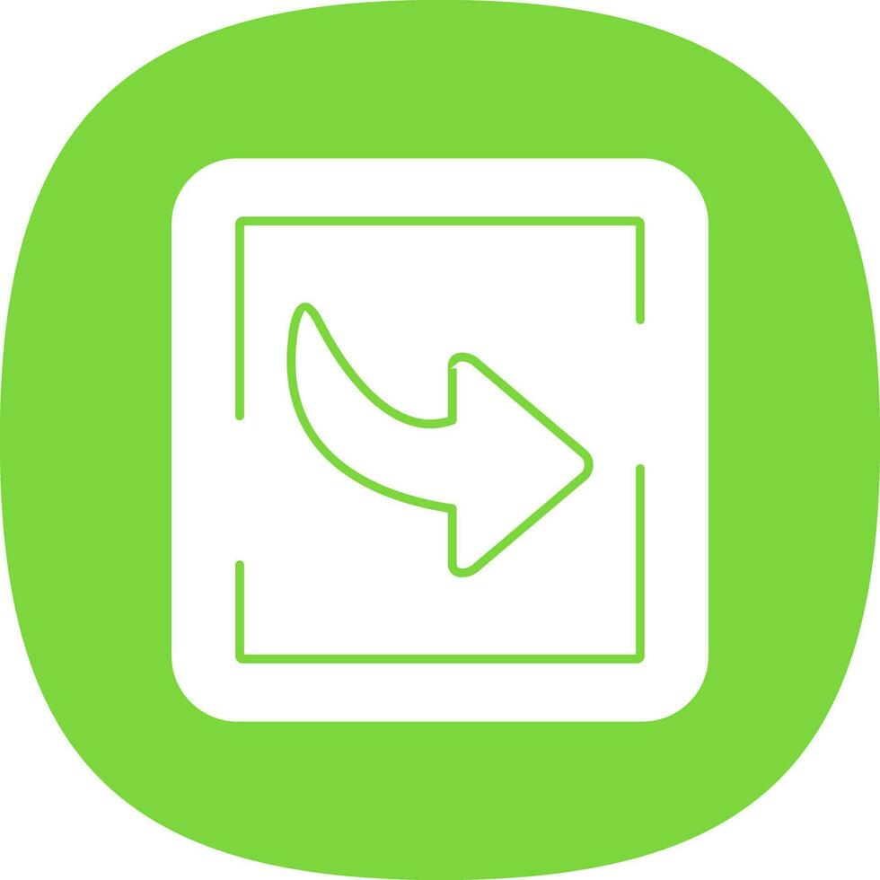 Down Right Arrow Vector Icon Design