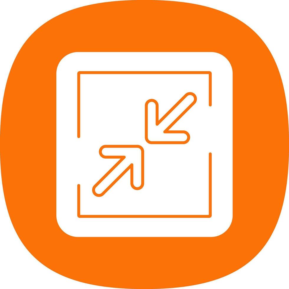 Minimize Sign Vector Icon Design