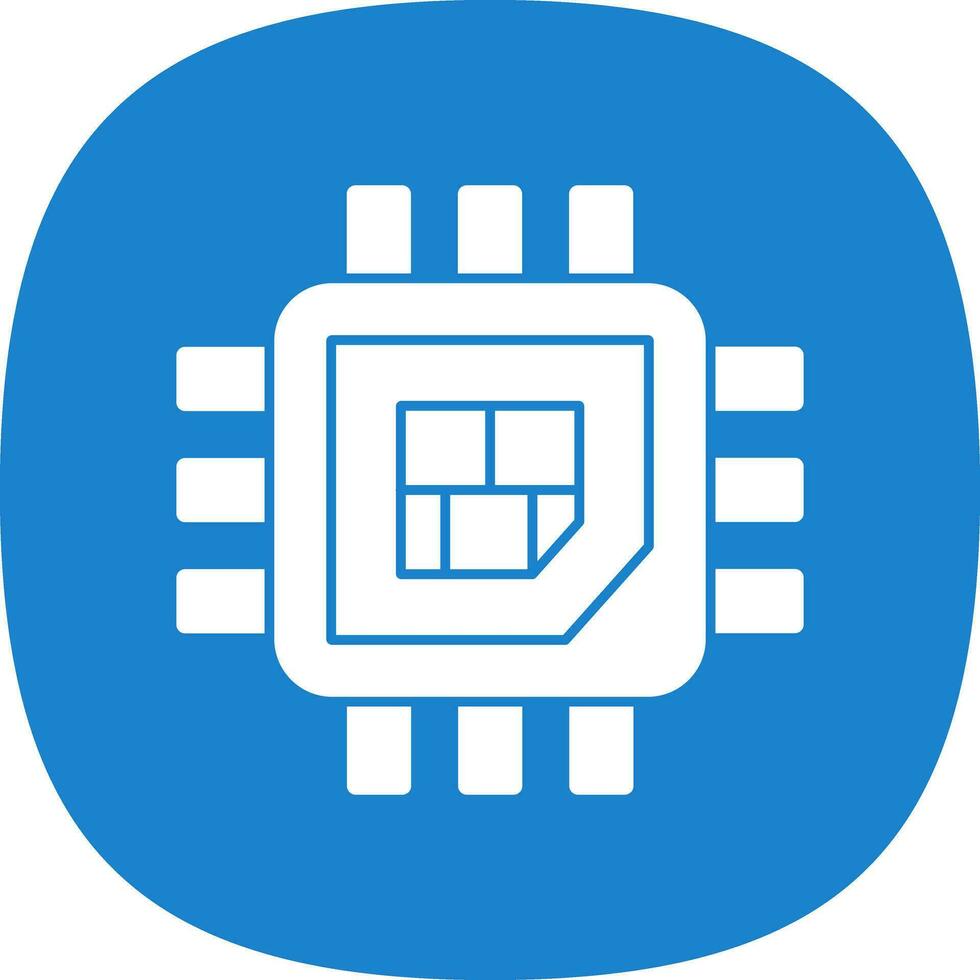 Processor  Vector Icon Design