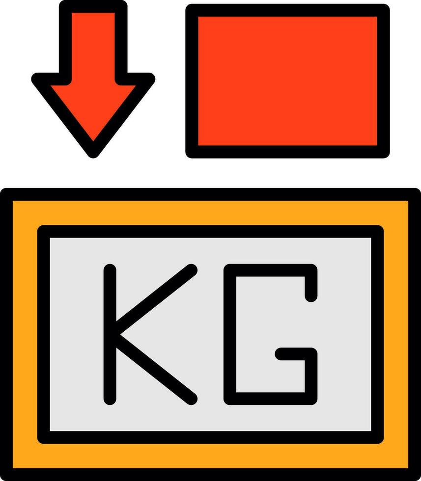 Weight Vector Icon Design