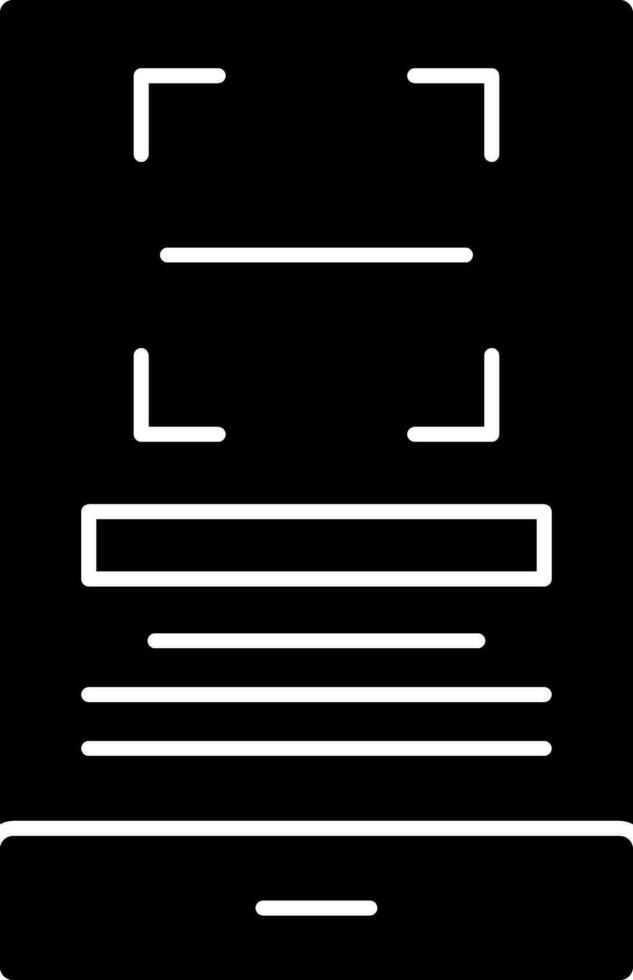Qr Scan Vector Icon Design