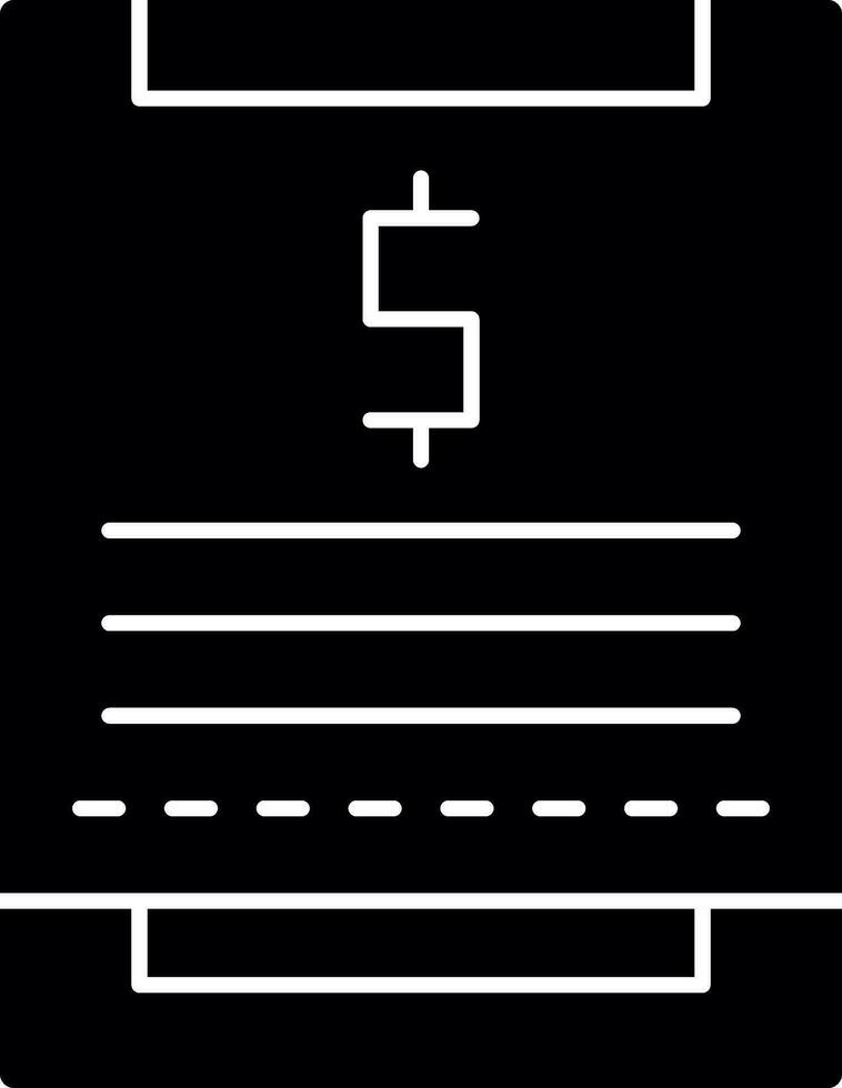 Receipt Vector Icon Design