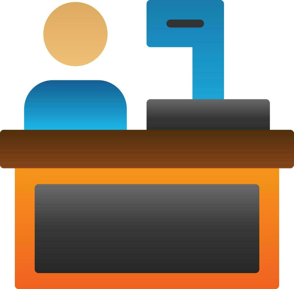 Cashier Vector Icon Design
