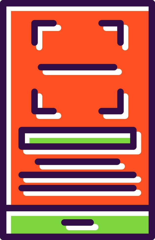 Qr Scan Vector Icon Design