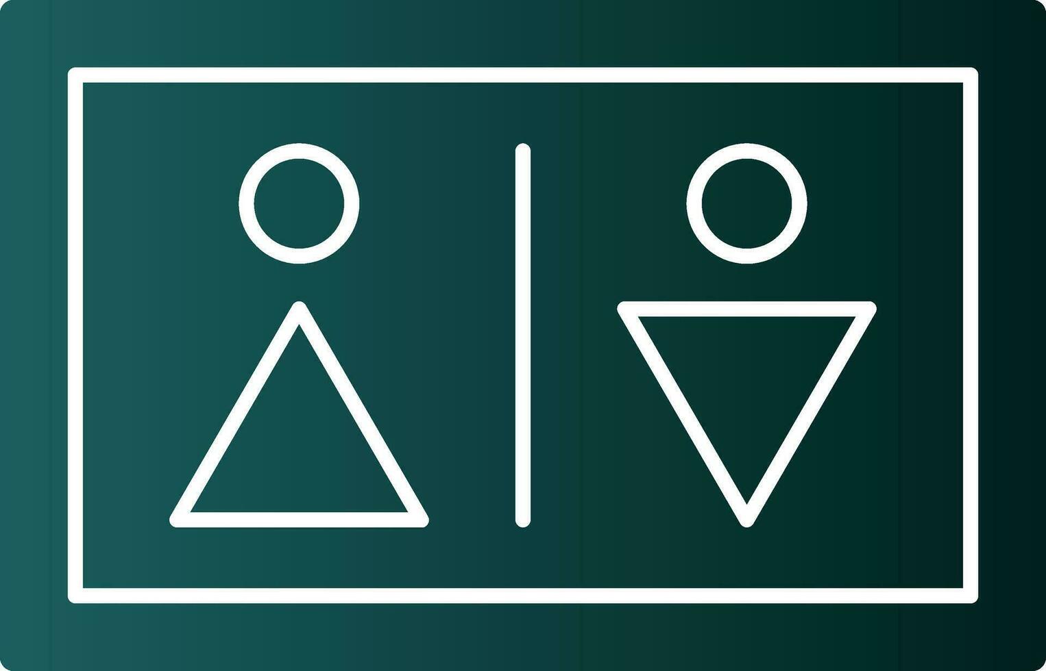 Bathroom Sign Vector Icon Design
