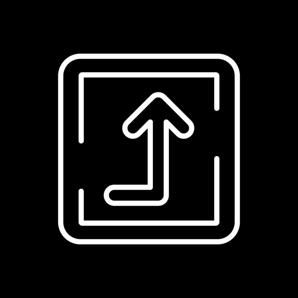 Turn Up Vector Icon Design