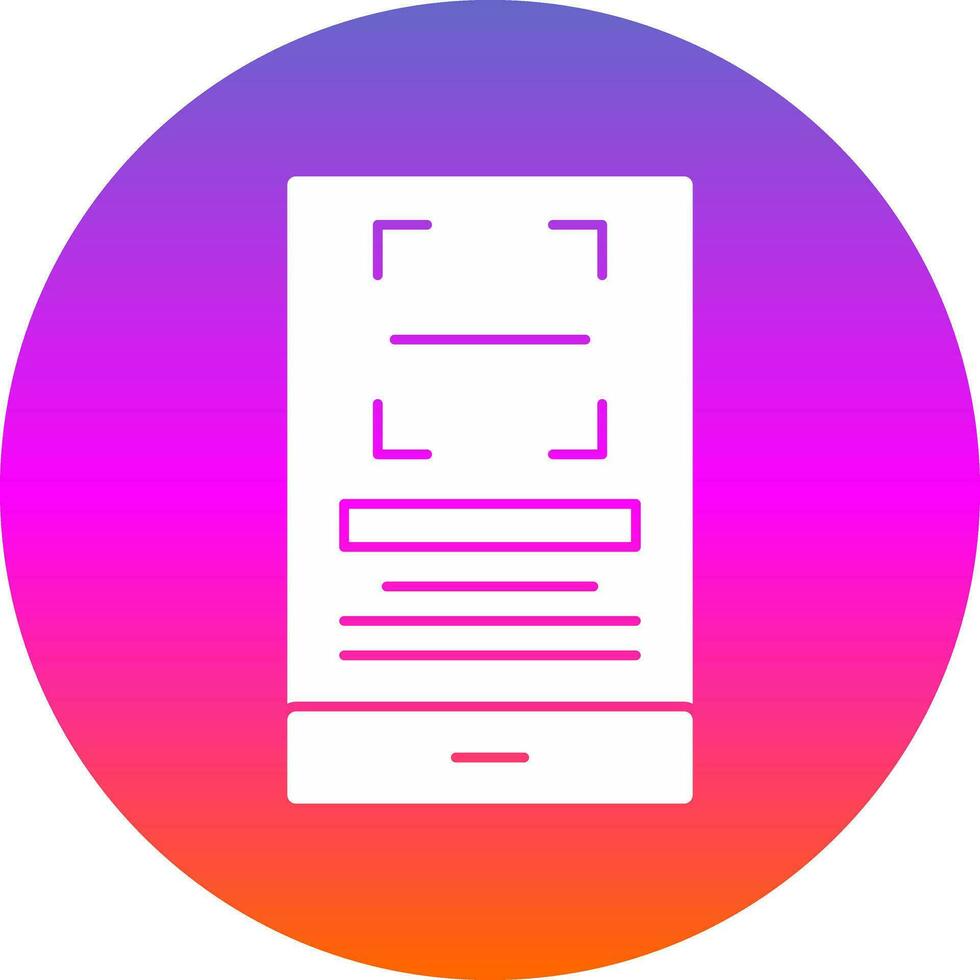 Qr Scan Vector Icon Design