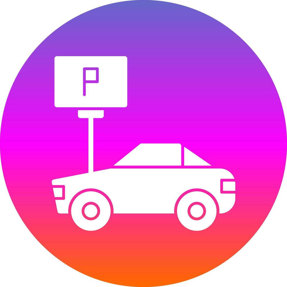 diseño de icono de vector de aparcamiento de coche