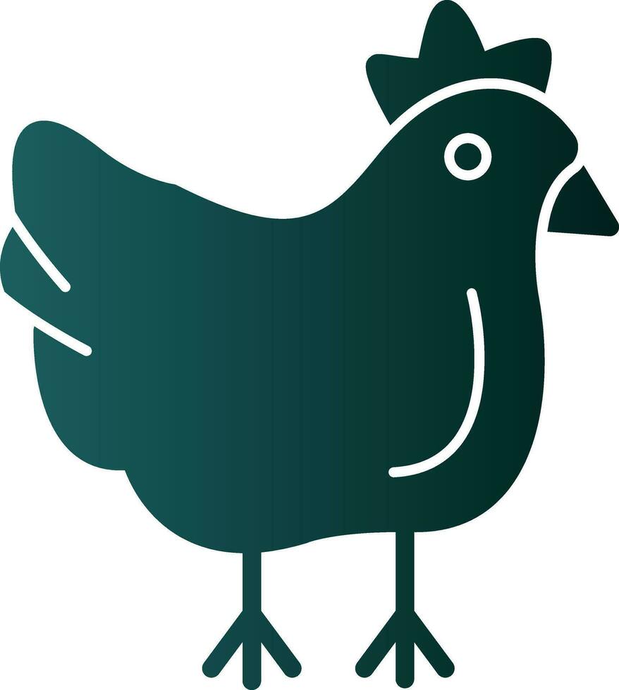 diseño de icono de vector de pollo