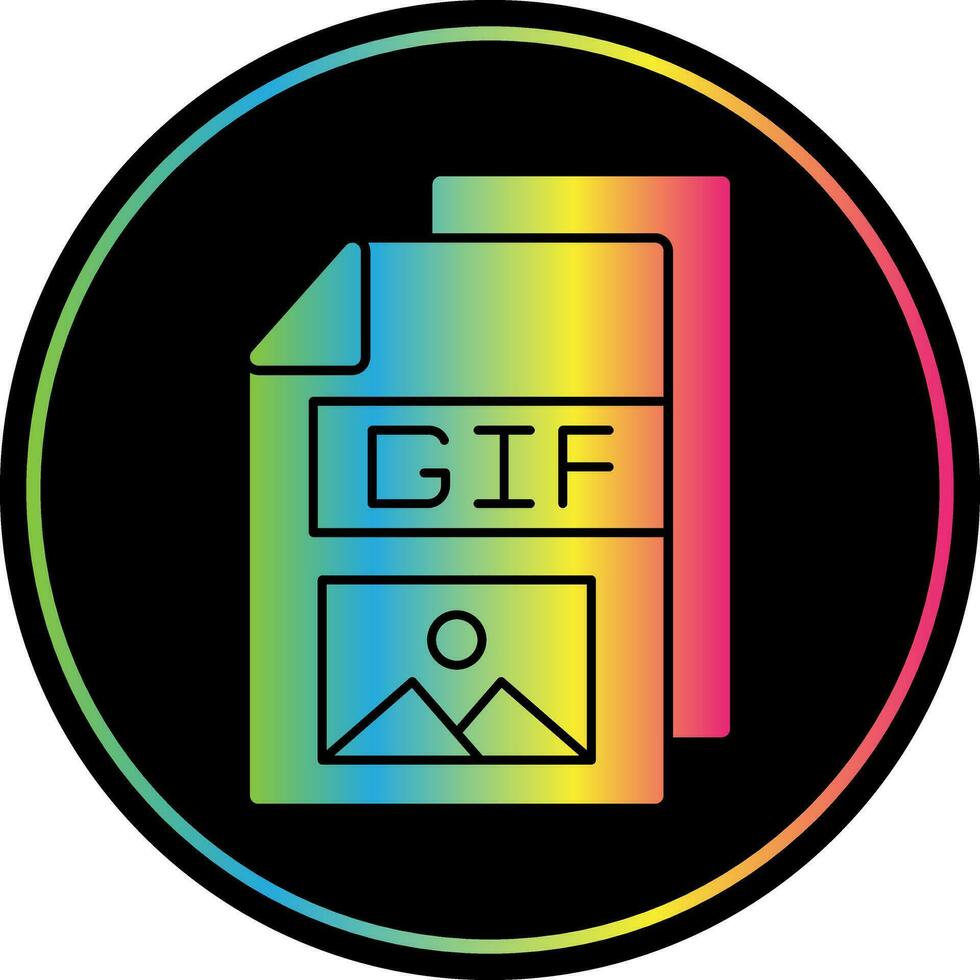 gif vector icono diseño