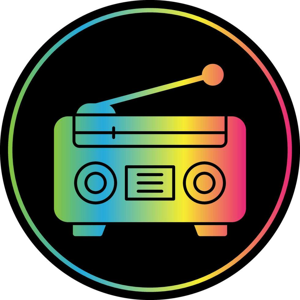 radio vector icono diseño