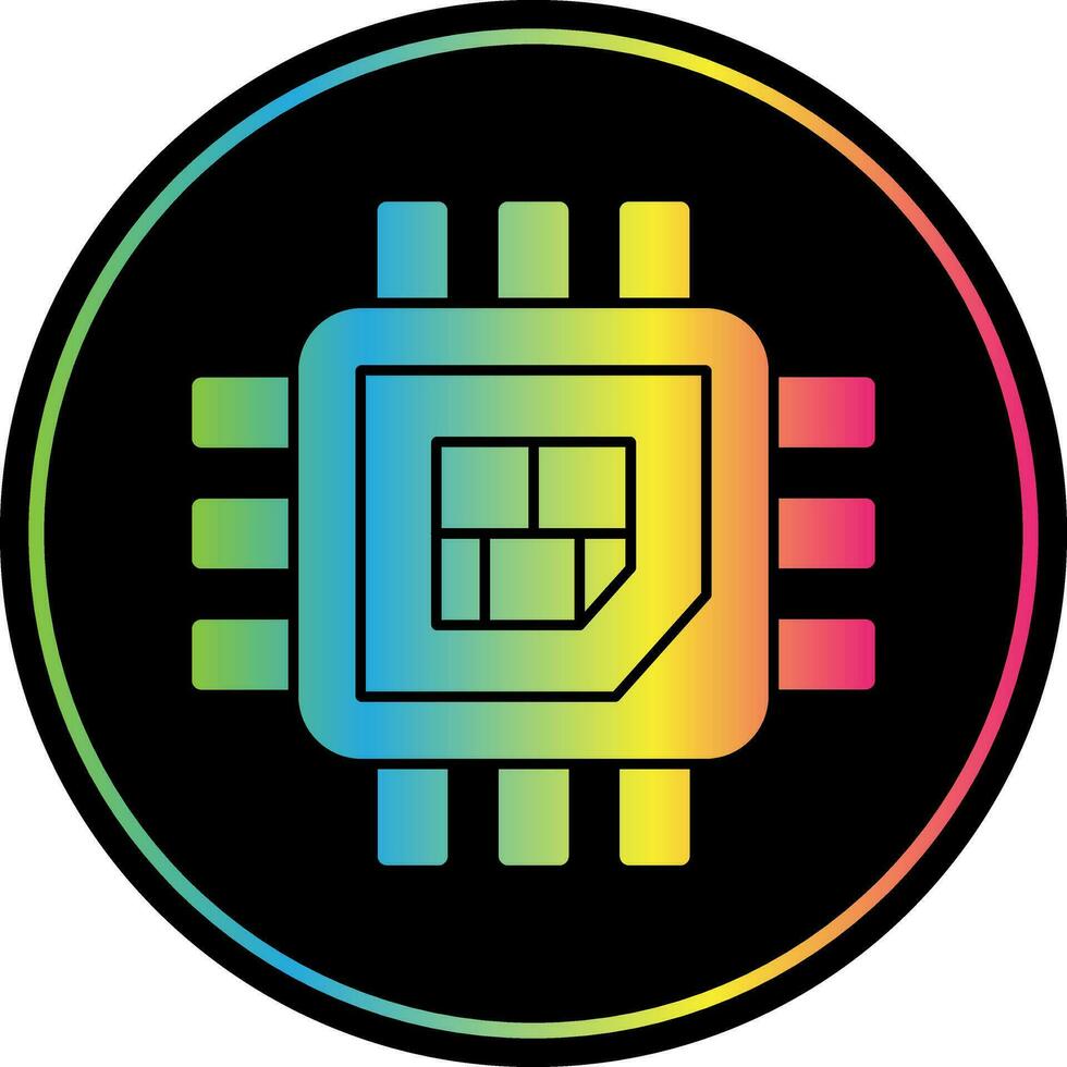 Processor  Vector Icon Design