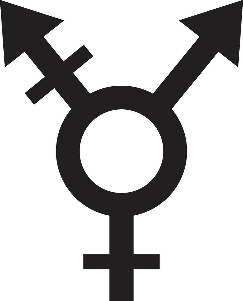 LGBT gender symbol icon vector image