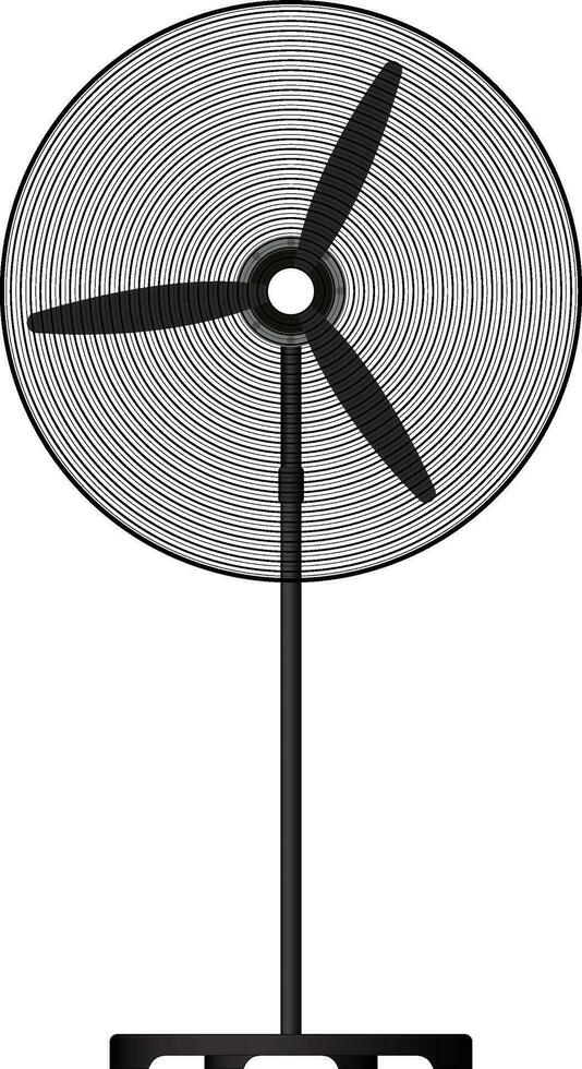 Industrial fan or standing pedestal fan illustration vector image