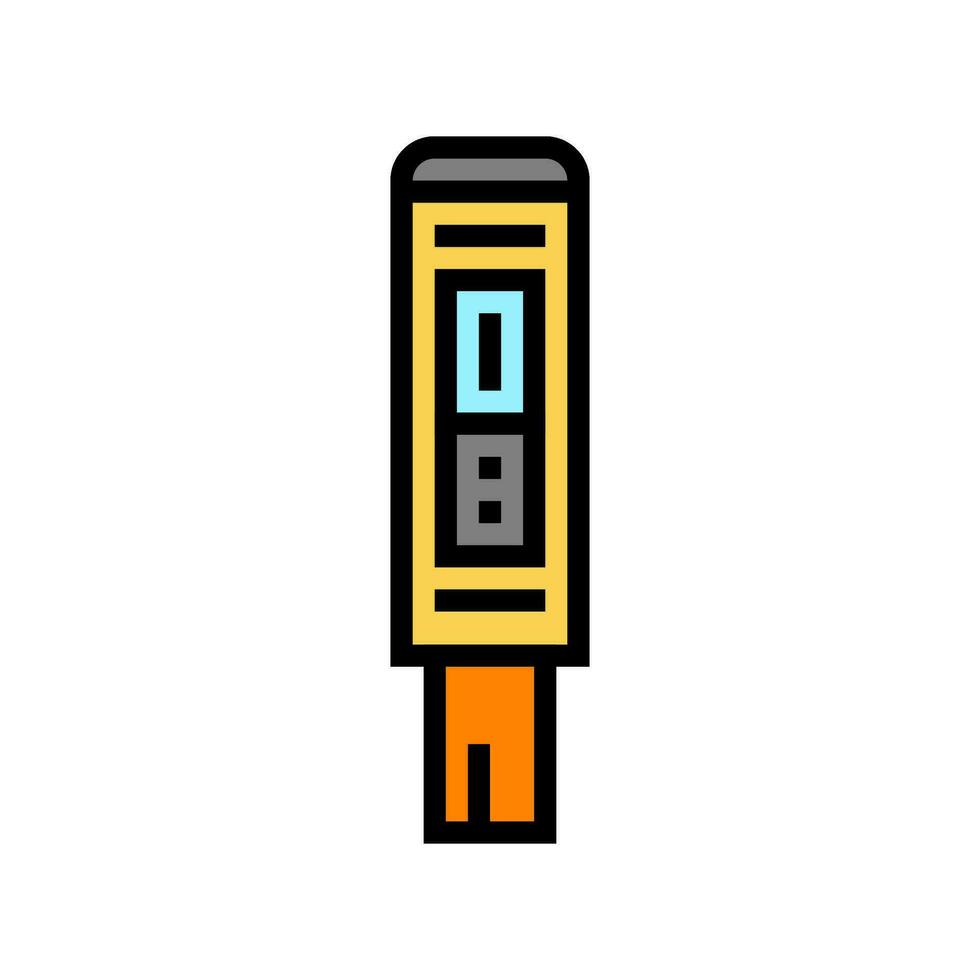 ph meter engineer color icon vector illustration