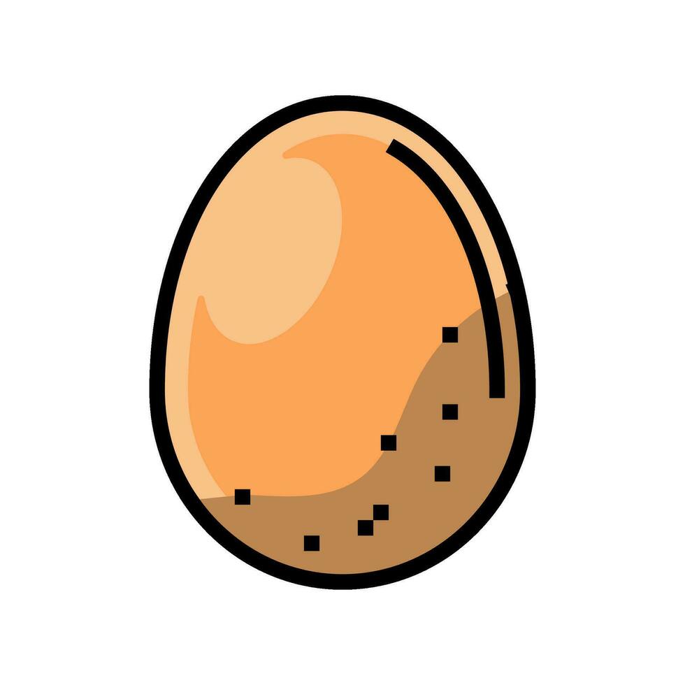 egg food hen color icon vector illustration