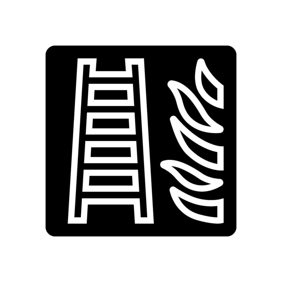 fire fighting hose standpipe outlet glyph icon vector illustration