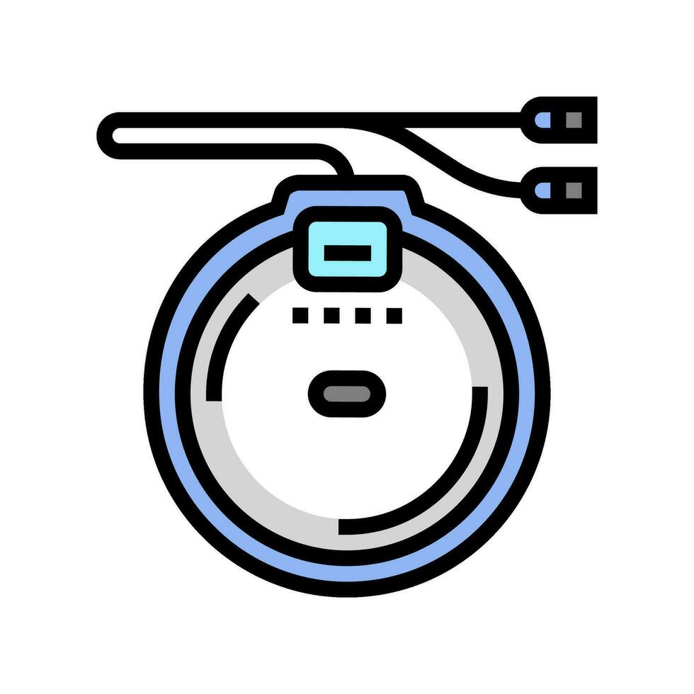 cd player retro music color icon vector illustration