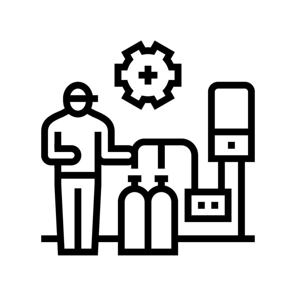 installation gas service line icon vector illustration 26820267 Vector