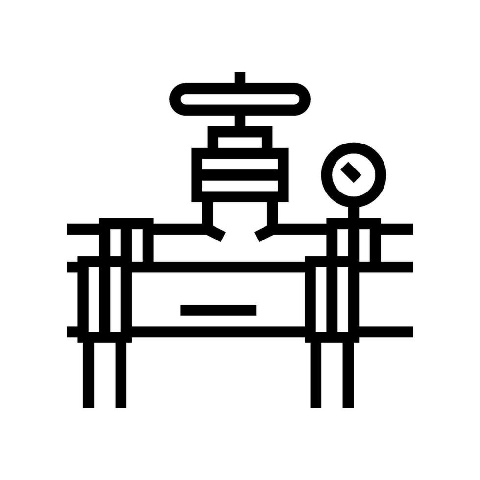 pipeline gas service line icon vector illustration