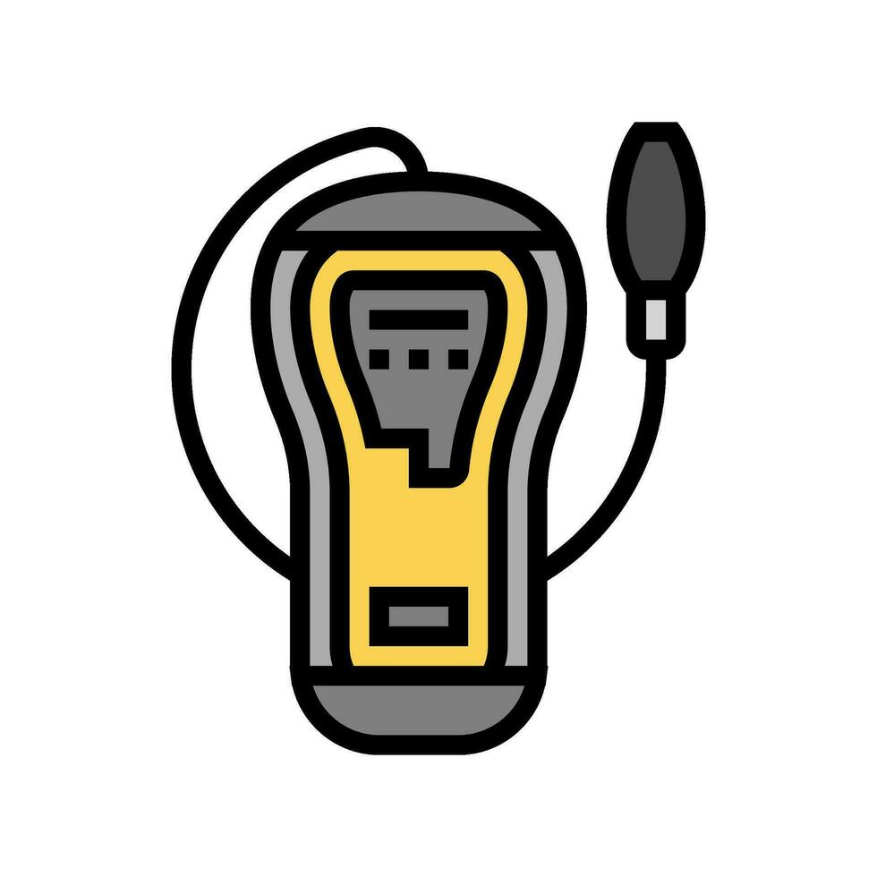 leak detector gas service color icon vector illustration