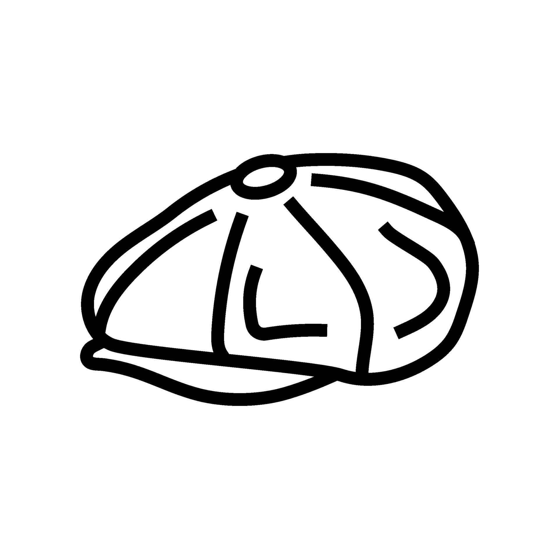 newsboy-hat-cap-line-icon-vector-illustration-26820363-vector-art-at