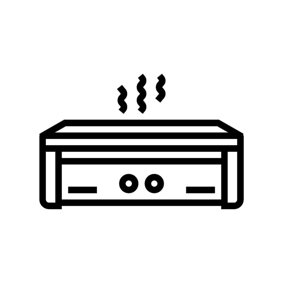 hot tub line icon vector illustration