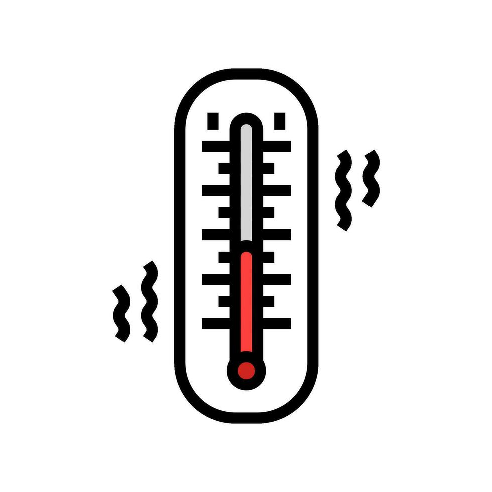 thermometer color icon vector illustration
