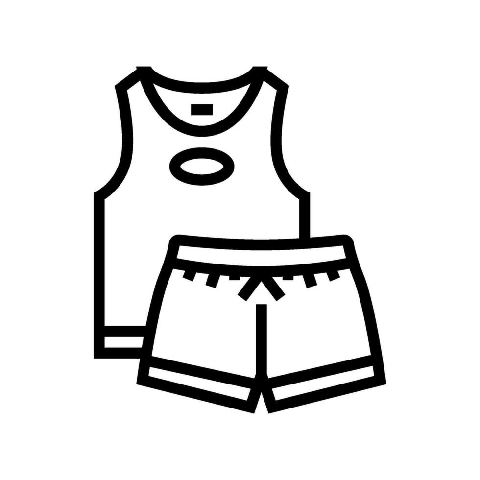 sleepwear hygiene line icon vector illustration