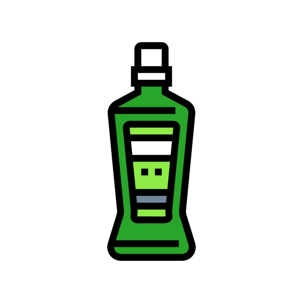 mouthwash hygiene color icon vector illustration