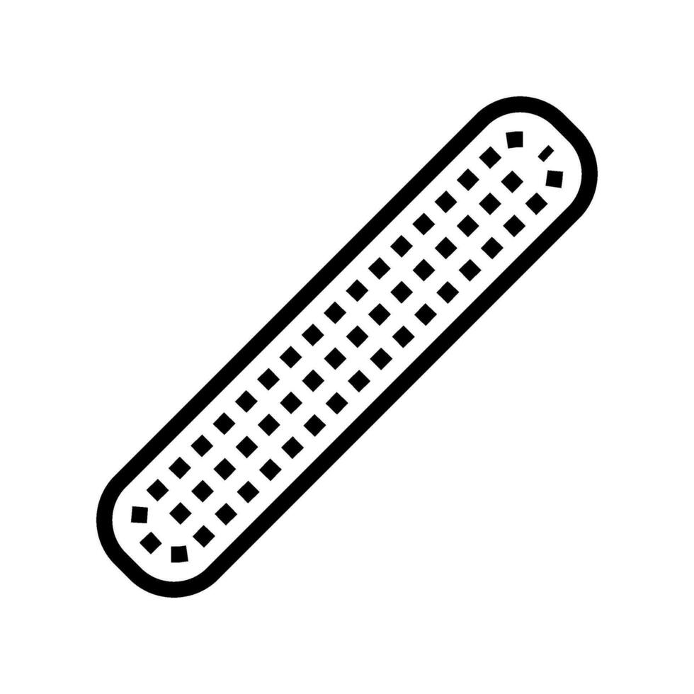 nail file hygiene line icon vector illustration