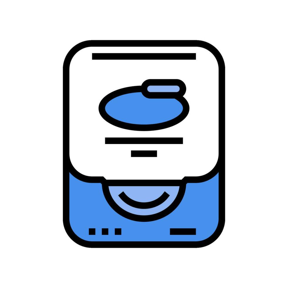 dental floss hygiene color icon vector illustration