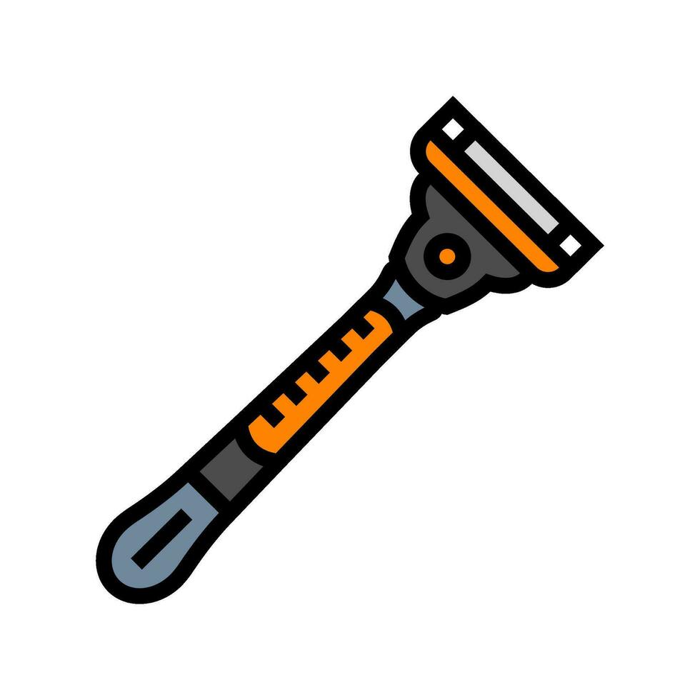 razor hygiene color icon vector illustration