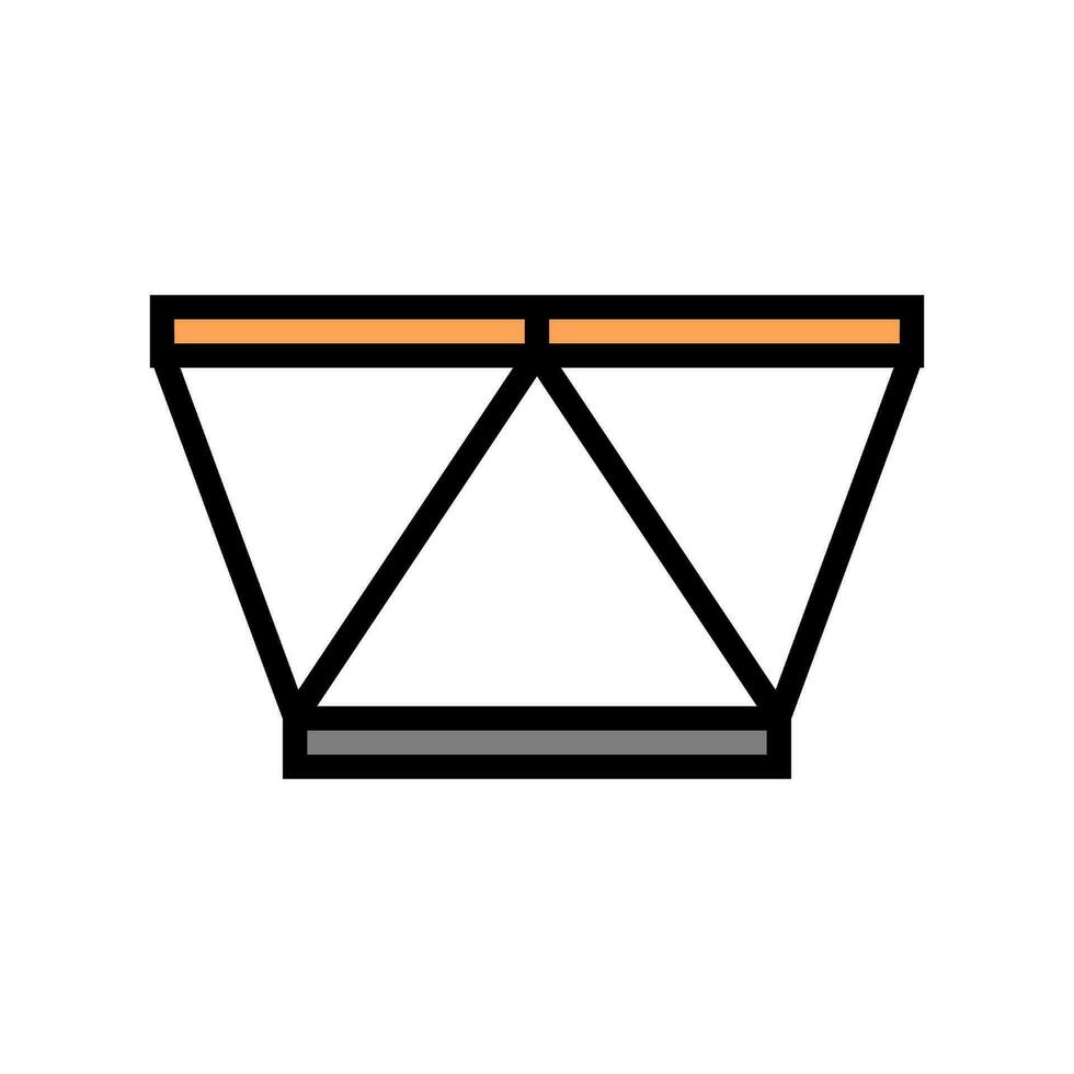 table minimalistic stylish color icon vector illustration