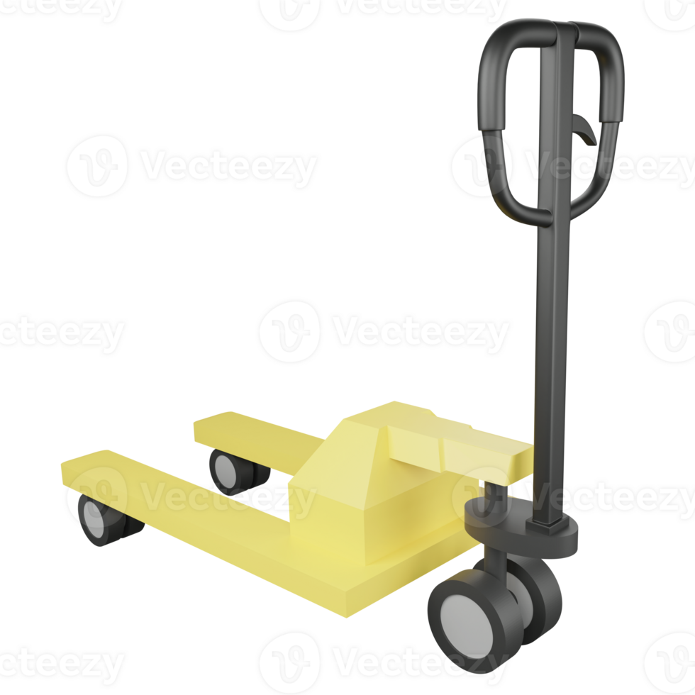 Hand lift clipart flat design icon isolated on transparent background, 3D render logistic and delivery concept png