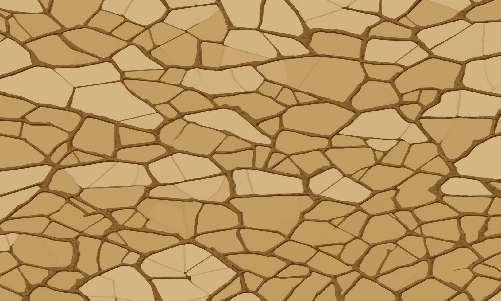 Dry soil brown surface cracked ground texture background. dry soil surface cracked ground texture vector