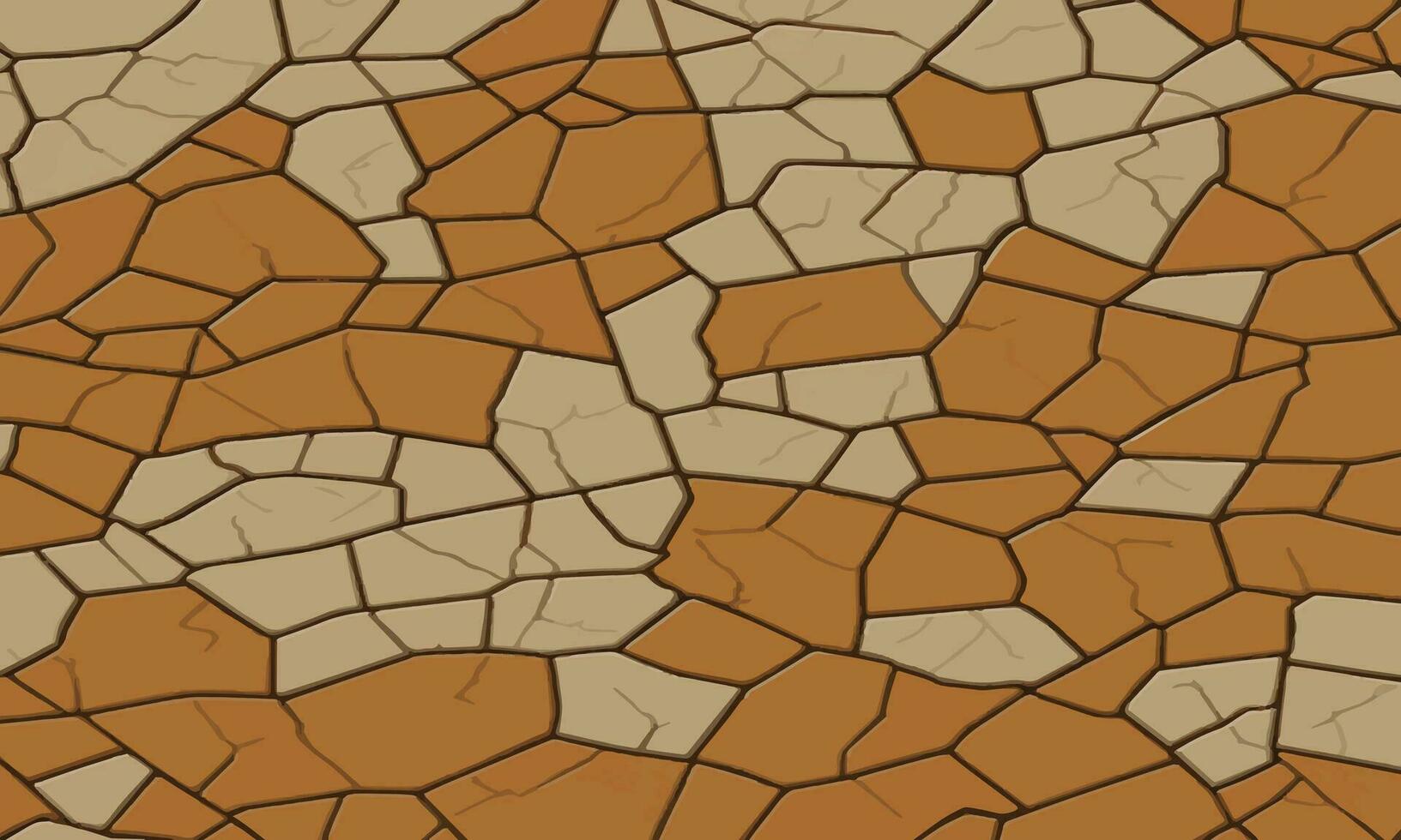 Dry soil brown surface cracked ground texture background. dry soil surface cracked ground texture vector