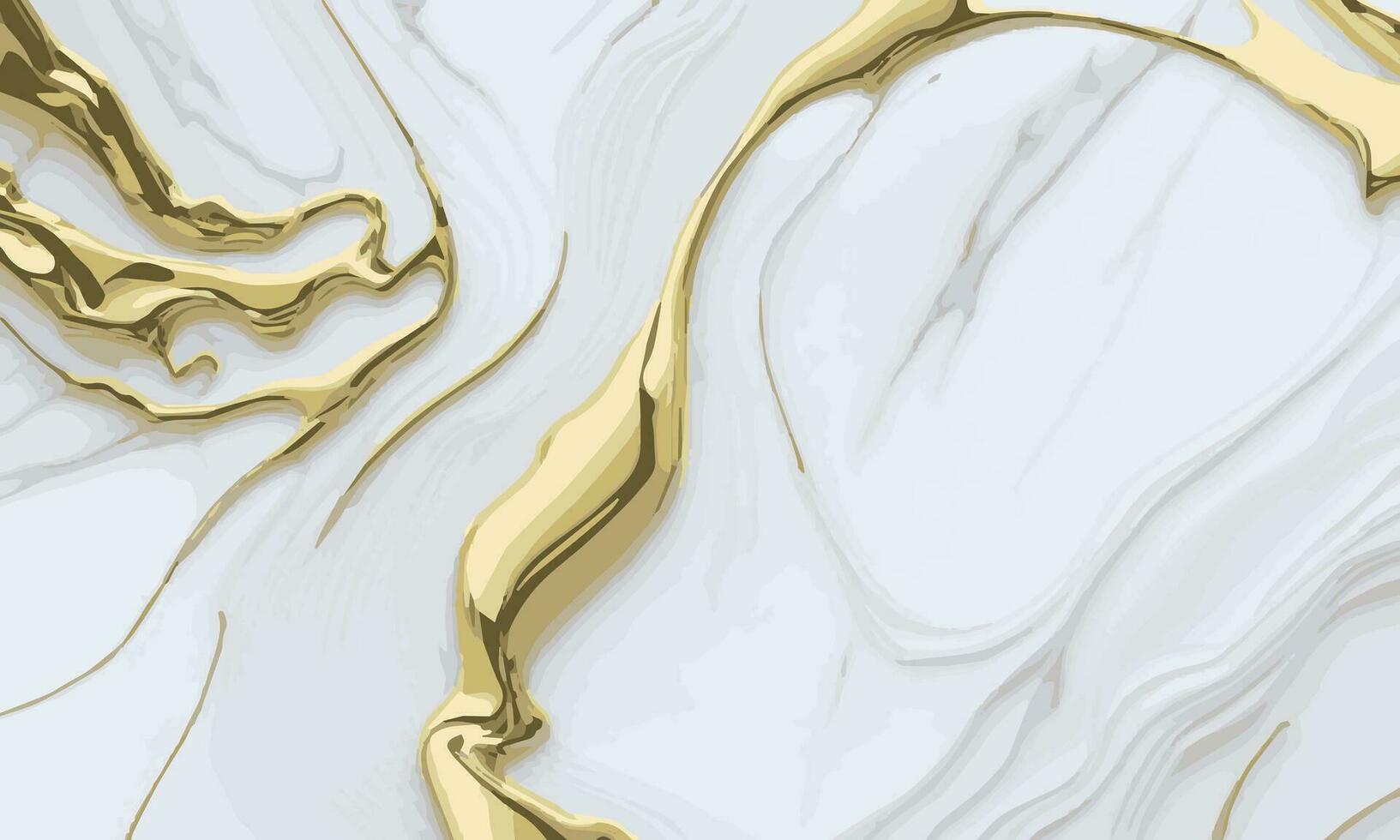 Marble white-gold surface texture background. luxury abstract pattern marble white vector illustration