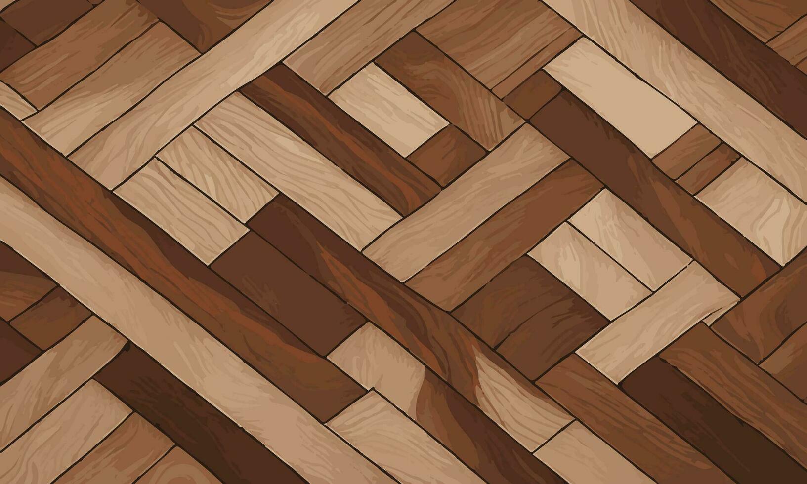 de madera zigzag piso superficie textura antecedentes. resumen de madera tejido vector ilustración