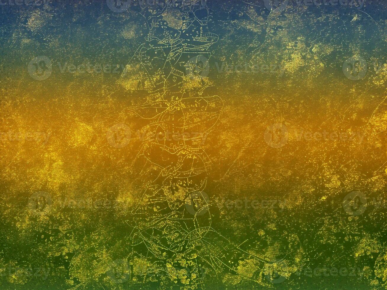 Golden gradient grunge effect background design photo
