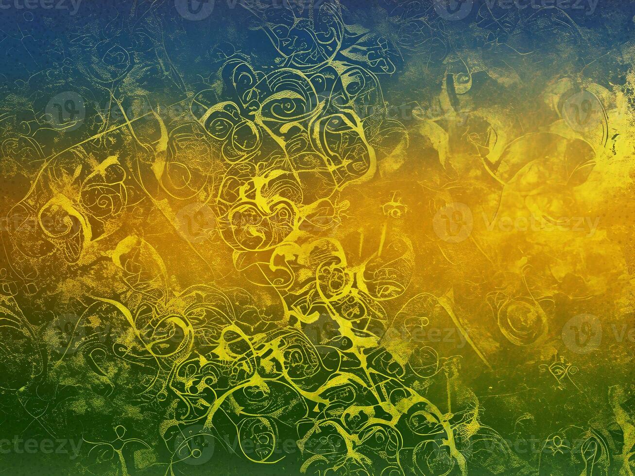 Golden gradient grunge effect background design photo