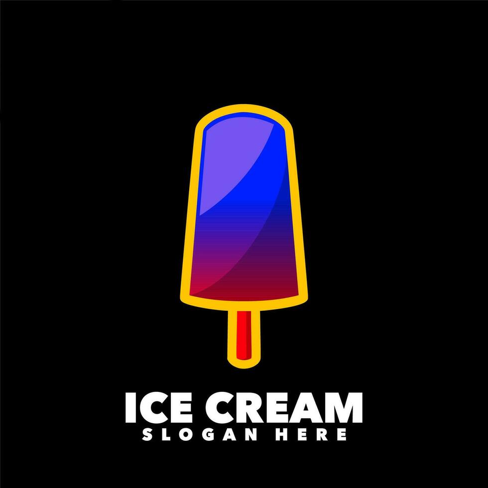Ice cream colorful vector