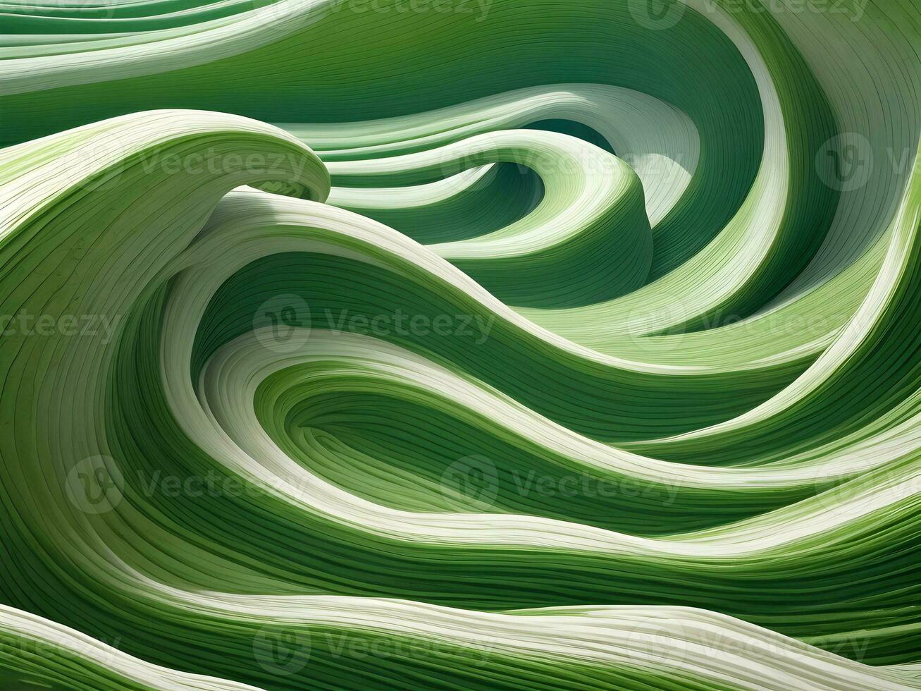 Sea beach green water waves illustration photo