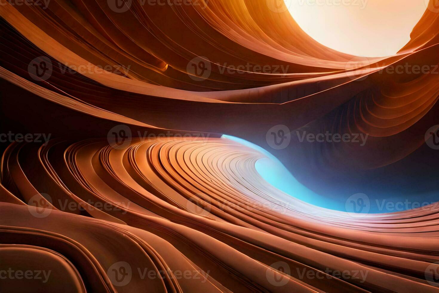 Mysterious golden nebula swirls in Antelope Canyon photo