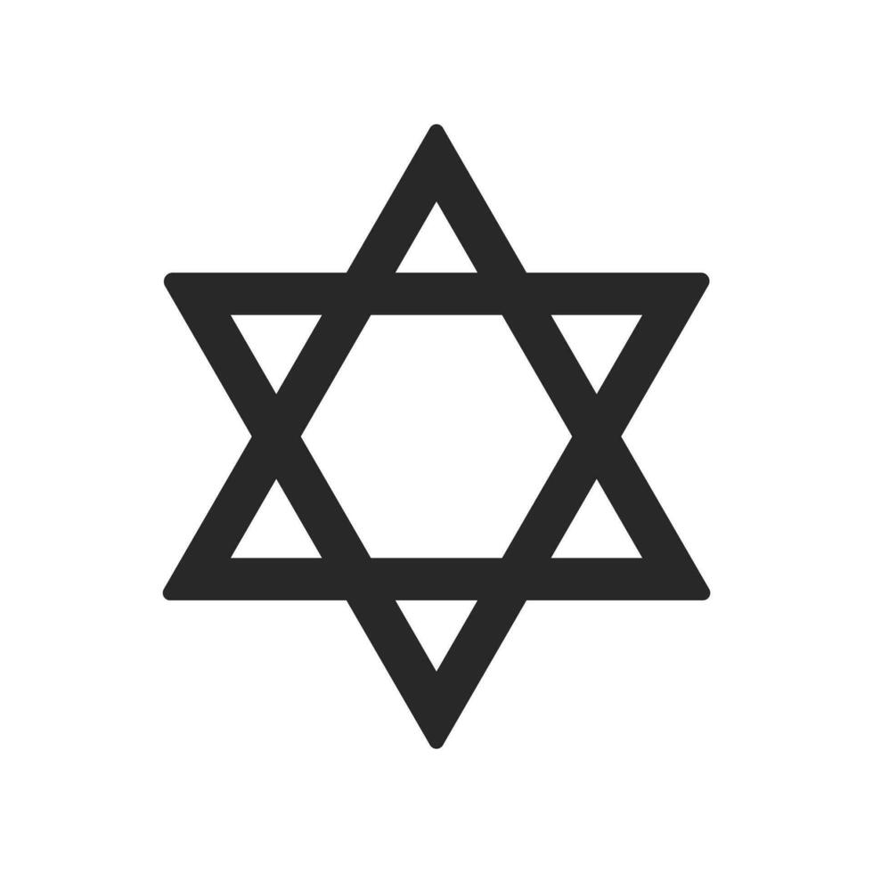 Pentagram line art element isolated. Vector element, Graphic design tattoo