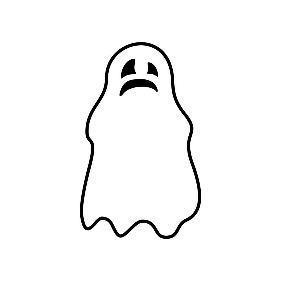 fantasma icono vector. fantasma ilustración signo. espectro símbolo. Víspera de Todos los Santos logo. espíritu marca. vector