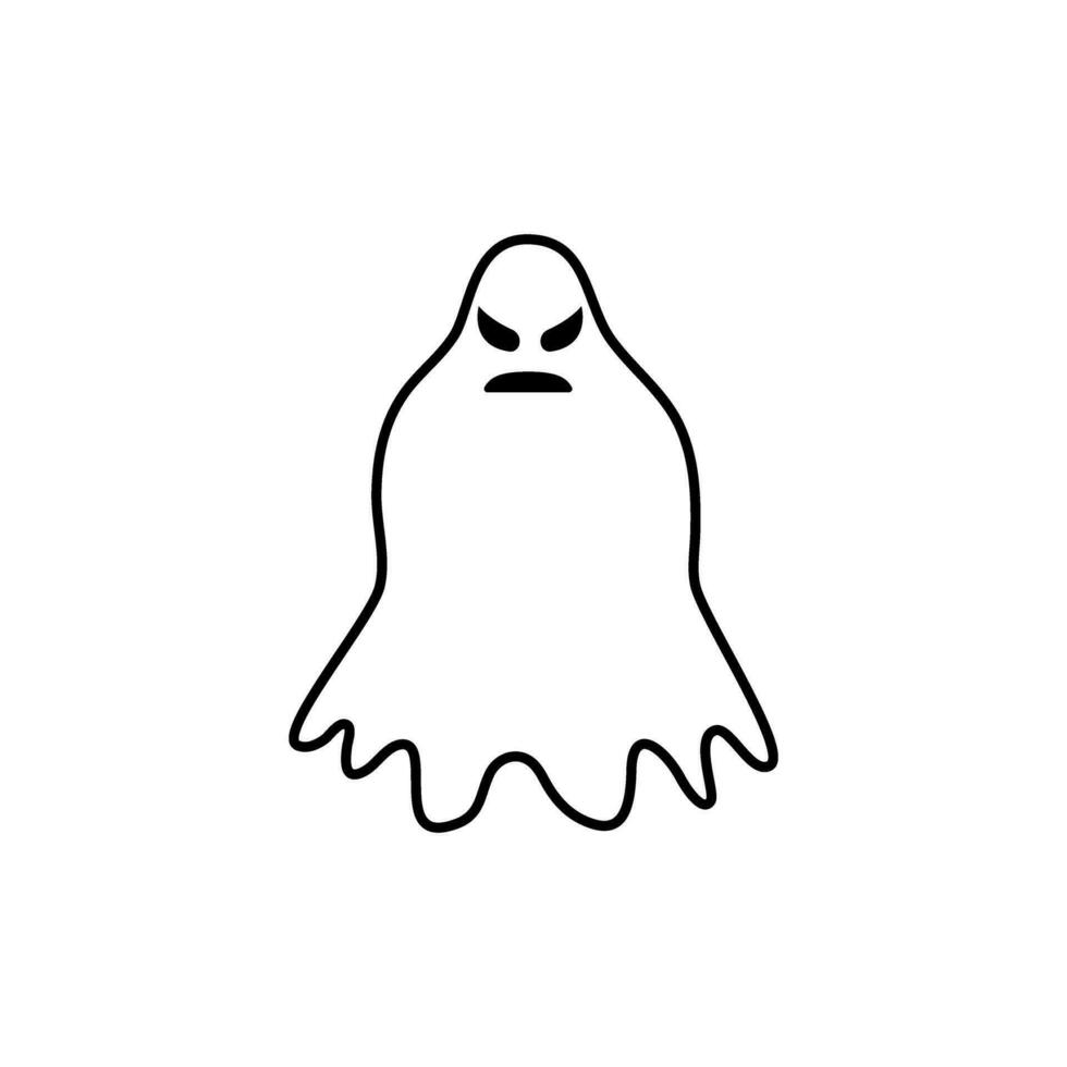 fantasma icono vector. fantasma ilustración signo. espectro símbolo. Víspera de Todos los Santos logo. espíritu marca. vector