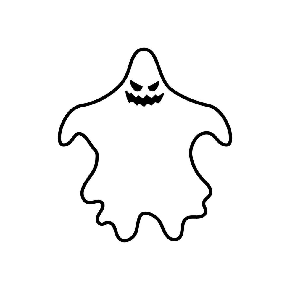 fantasma icono vector. fantasma ilustración signo. espectro símbolo. Víspera de Todos los Santos logo. espíritu marca. vector