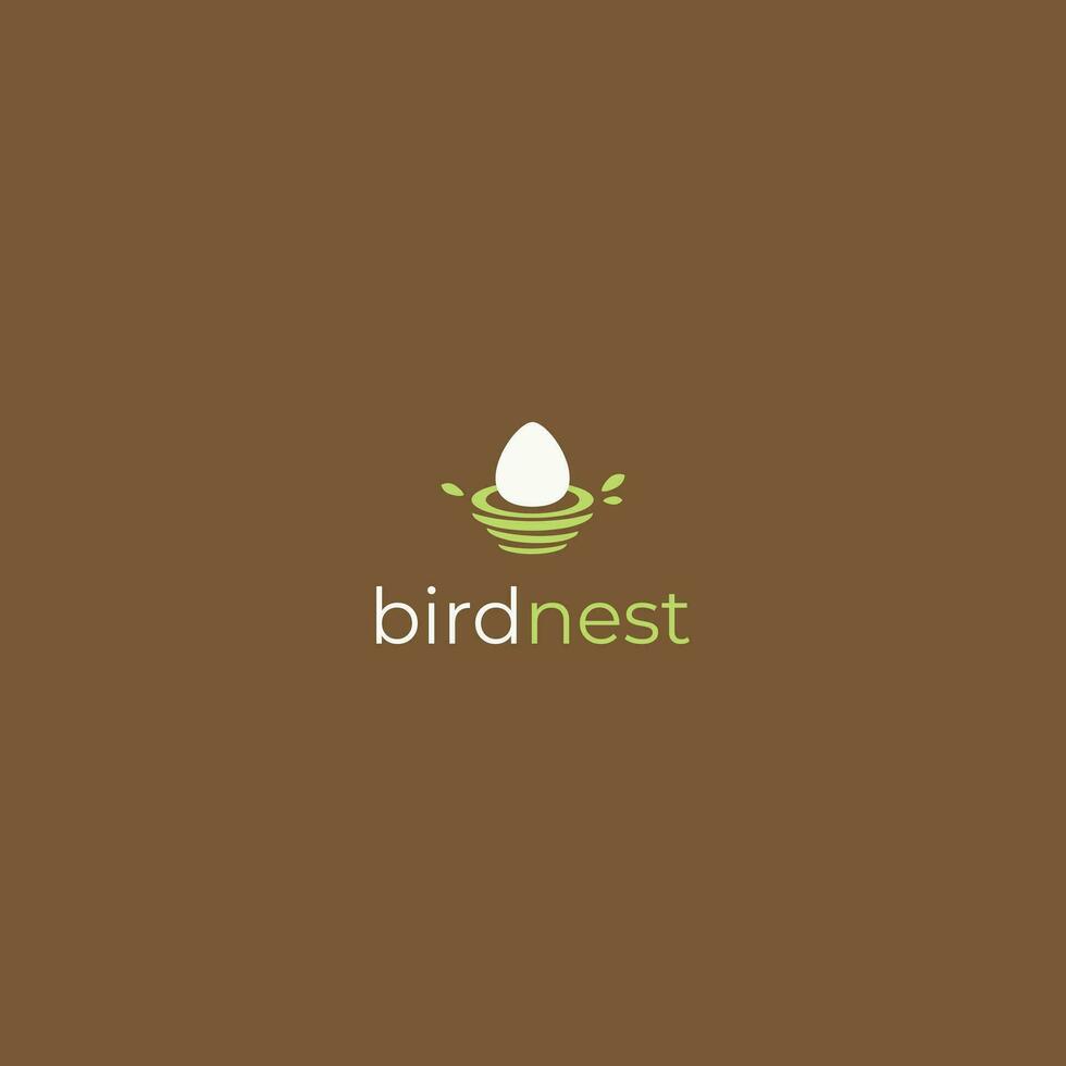 nest egg logo design icon template vector